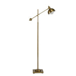 Sagebrook Home 50365 59" Metal Pivot Arm Floor Lamp, Gold - Kd