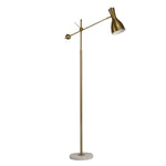 Sagebrook Home 50366 66" Metal Pivot Arm Floor Lamp, Gold - Kd