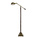 Sagebrook Home Metal 61`` Pivot Arm Floor Lamp, Brown - Kd