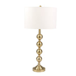 Sagebrook Home Metal 33`` Stacked Ball Table Lamp, Gold