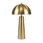 Sagebrook Home Metal 26`` Cone Body Table Lamp, Gold
