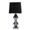 Sagebrook Home Mirrored 33`` Geometric Table Lamp, Black