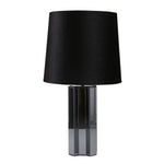 Sagebrook Home Mirrored 33`` Geometric Table Lamp, Black