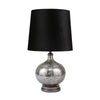 Sagebrook Home Glass 28`` Round Table Lamp, Gray