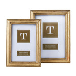 Two's Company 50390 Set of 2 Gold Leaf Photo Frames Incl 2 Sizes