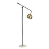 Sagebrook Home Metal 59`` Swing Arm Floor Lamp, Black