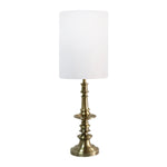 Sagebrook Home Metal 40`` Turned Base Table Lamp, Gold