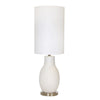 Sagebrook Home Ceramic 35`` Swirl Base Table Lamp, White