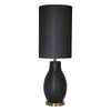 Sagebrook Home Ceramic 35`` Swirl Base Table Lamp, Black