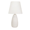 Sagebrook Home Ceramic 32`` Acorn Table Lamp, White
