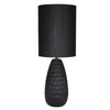 Sagebrook Home Ceramic 32`` Acorn Table Lamp, Black