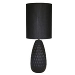 Sagebrook Home Ceramic 32`` Acorn Table Lamp, Black
