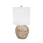 Sagebrook Home Ceramic 30`` Abalone Shell Table Lamp, Beige