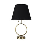 Sagebrook Home Metal 28`` Circle Table Lamp, Gold