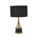 Sagebrook Home Metal 28`` Trumpet Table Lamp, Gold/Black