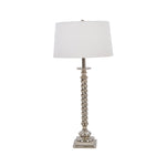 Sagebrook Home Aluminum 24`` Twist Base Tablelamp, Silver