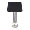 Sagebrook Home 50439 36" Brass Column Table Lamp, Silver