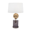 Sagebrook Home Marble Base 24`` Table Lamp W/Metal Orb, Gold
