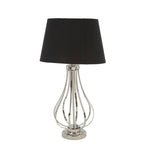 Sagebrook Home Stainless Steel 23`` Open Bodytable Lamp, Silver