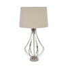 Sagebrook Home Stainless Steel 25`` Open Bodytable Lamp, Silver