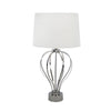 Sagebrook Home Stainless Steel 25`` Open Bodytable Lamp, Silver