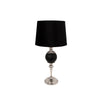 Sagebrook Home Metal 30`` Table Lamp With Glass Ball, Silver/Black