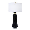 Sagebrook Home 50460-02 32" Glass Table Lamp, Black