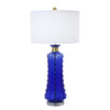 Sagebrook Home Glass 32`` Table Lamp, Royal Blue