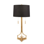 Sagebrook Home Metal 34`` 2-Pull Table Lamp, Gold