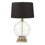 Sagebrook Home Glass 31`` Globe Table Lamp, Clear