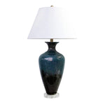 Sagebrook Home Glass 35`` Urn Table Lamp, Bluemix