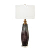 Sagebrook Home Glass 38`` Table Lamp, Smoke