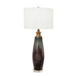 Sagebrook Home Glass 38`` Table Lamp, Smoke