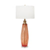 Sagebrook Home Glass 38`` Table Lamp, Orange
