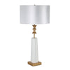 Sagebrook Home Polyresin 40`` Table Lamp, White/Gold - Kd