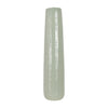 Sagebrook Home 18627-08 Ceramic, 28" Etched Lines Cylinder Vase, Cucumber