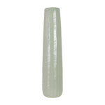 Sagebrook Home 18627-08 Ceramic, 28" Etched Lines Cylinder Vase, Cucumber