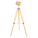 Sagebrook Home 50501 55" Wood Adjustable Tripod Floor Lamp, Natural - K
