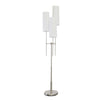 Sagebrook Home Metal 68`` Floor Lamp With 3 Lights, Silver - Kd