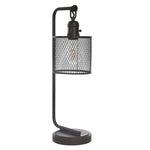 Sagebrook Home Metal 23`` Cage Shade Table Lamp W/ Usb, Bronze