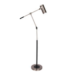 Sagebrook Home 50513 58" Metal Swing Arm Floor Lamp, Silver/Black Kd