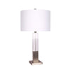 Sagebrook Home Crystal 27`` Block Lamp, Gold