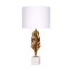 Sagebrook Home Resin 30`` Leaf Table Lamp W/ Marble Base, Gold