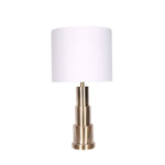 Sagebrook Home Metal 26`` Stacked Cylinder Lamp, Brass Gold