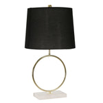 Sagebrook Home Metal 27.5`` Ring Table Lamp W/Marble Base, Gold