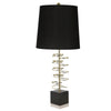Sagebrook Home Metal 34.5`` Hoops Table Lamp W/ Marble Base, Gold
