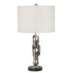 Sagebrook Home Metal 28`` Abstract Looped Table Lamp, Silver