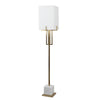 Sagebrook Home Metal 65`` Floor Lamp With White Marble Base, Gold