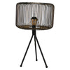 Sagebrook Home Metal 19.5`` Grid Table Lamp,Gold