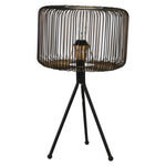 Sagebrook Home Metal 19.5`` Grid Table Lamp,Gold